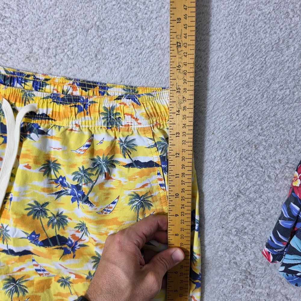2 Pack! Fair Harbor Swim Trunks Mens L Multicolor Tropical Stretch Bundle 30x5 - Picture 10 of 12
